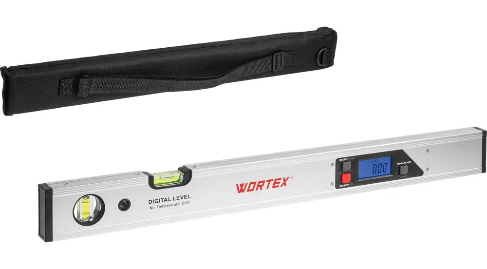 91615356 Уровень цифровой с подсветкой Wortex DL 6000 0323276 2 глазка 630 мм STLM-0839120