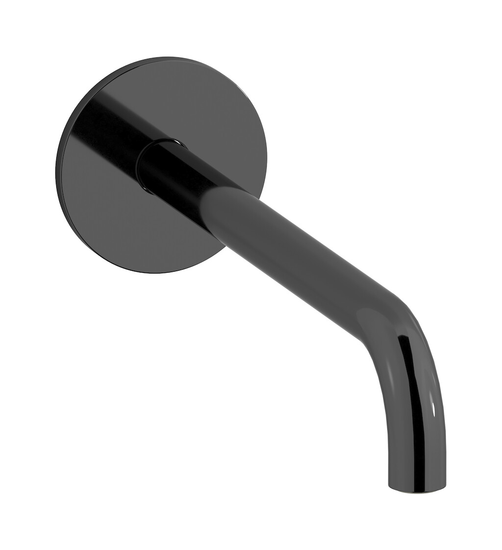 Длинный настенный излив для ванны WE ARE IB rx328cf_23 Black Chrome Reflex