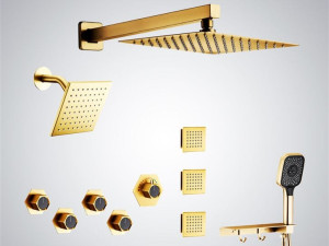 Термостатический встраиваемый душевой набор с насадкой для душа