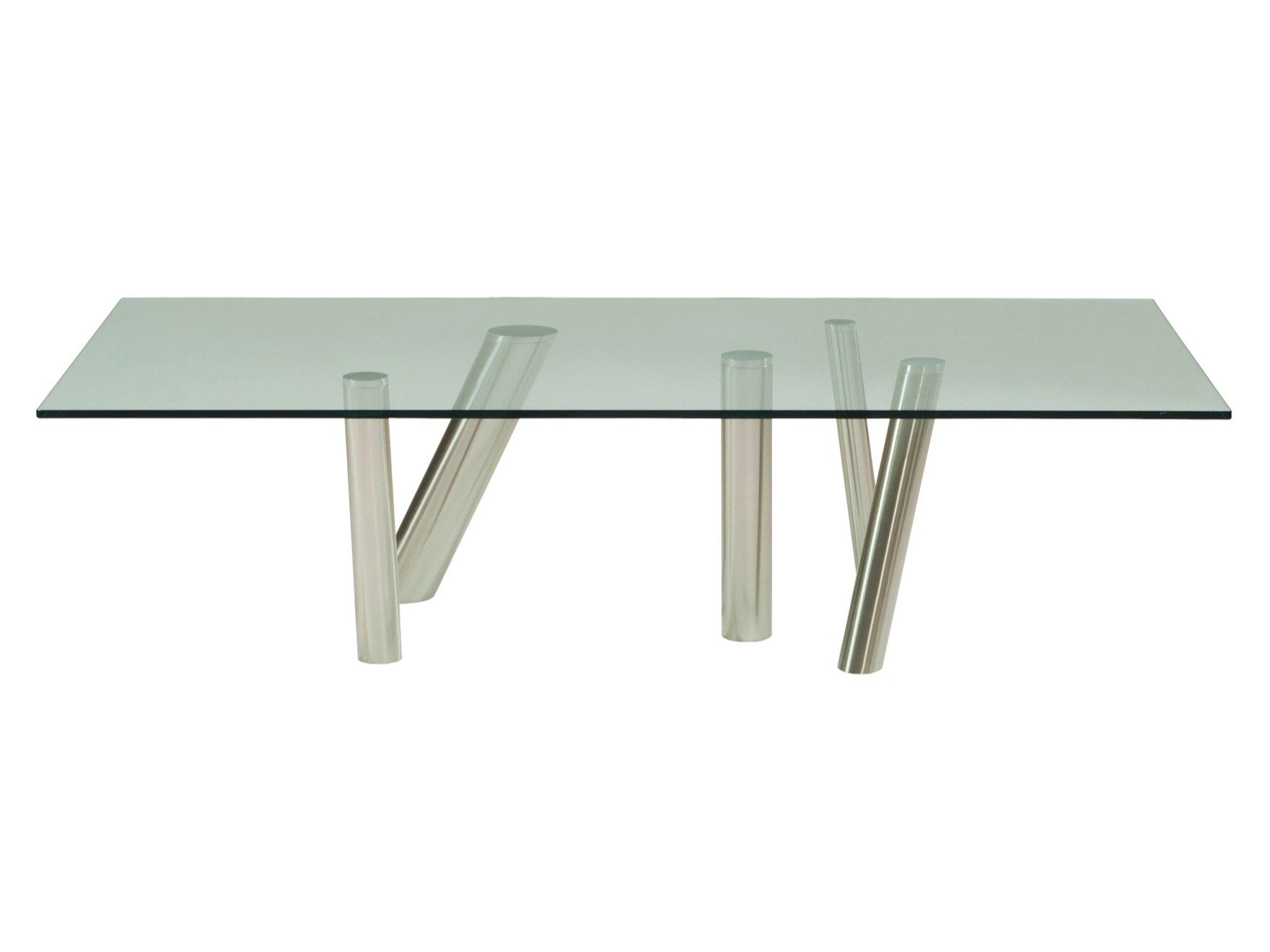 Прямоугольный журнальный столик из стали и стекла ROCHE BOBOIS FOREST ARCH-00059406