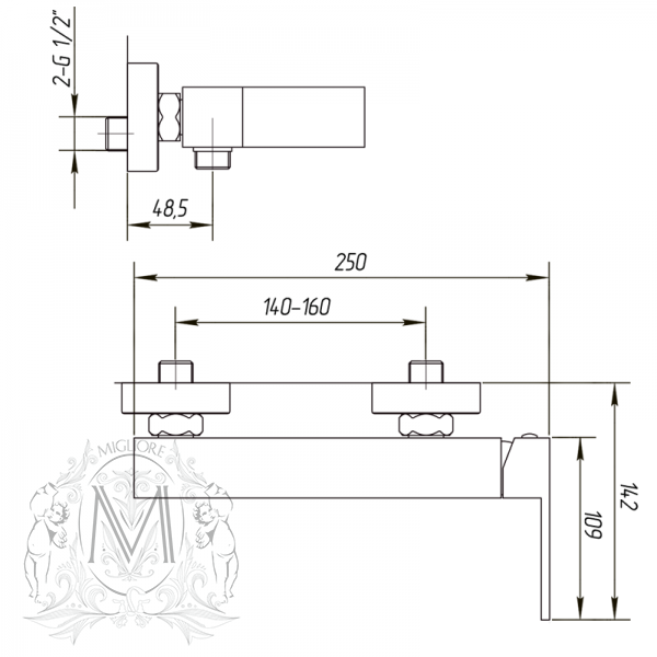 25402 Смеситель Migliore Kvant  - Вид №1