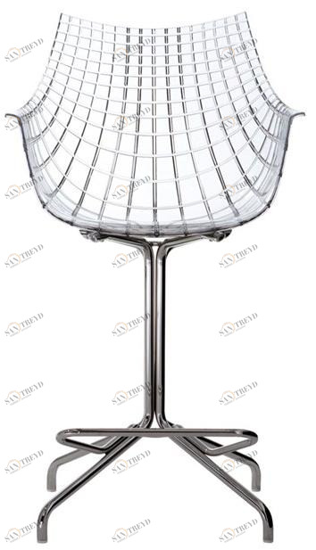 Driade Поворотный табурет из поликарбоната со спинкой Meridiana sun-id-1457141