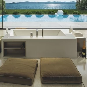 Moma Design Ванна из Corian 1800х920х500 Tank Square Book 4 белая