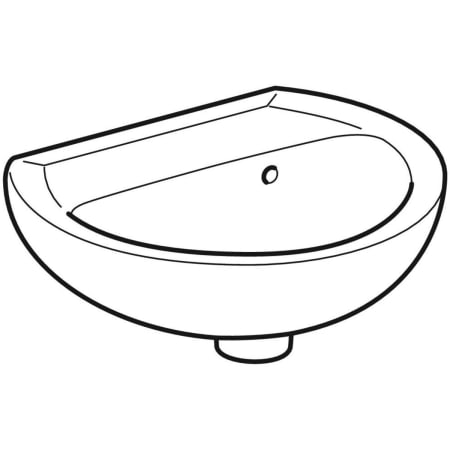 K91045000 Раковина Kolo Rekord с асимметричным переливом Geberit  - Вид №8