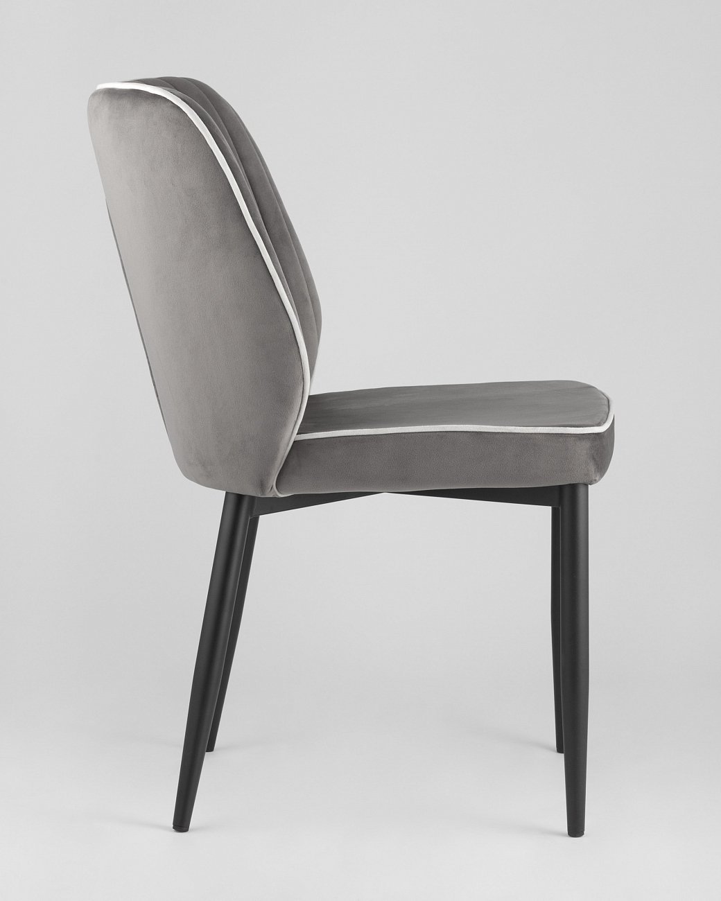Стул со спинкой антрацитовый "Лоренс" STOOL GROUP ДИЗАЙНЕРСКИЕ, ИНТЕРЬЕРНЫЕ 00-3946149 Серый  - Вид №3