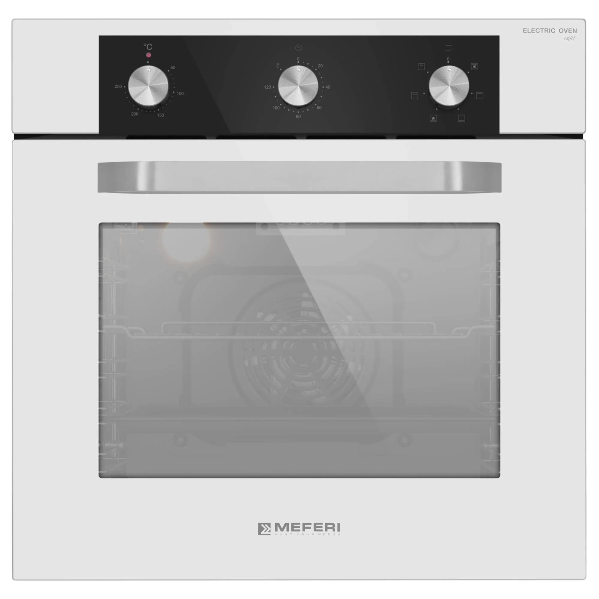 9168819 Электрический духовой шкаф Meferi MEO606WH LIGHT белый STDN-0083025