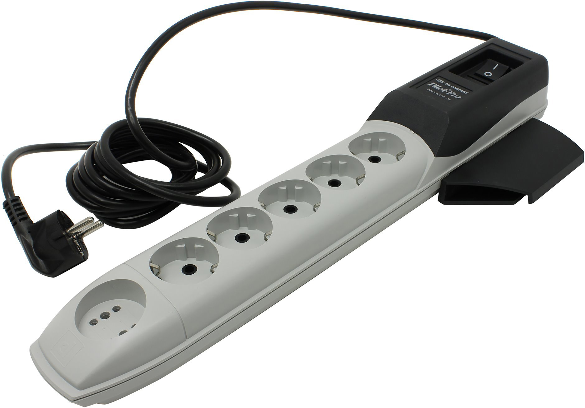 Pilot Pro10M Surge protector pilot pro gp 10m, 6 outlets (5+1gp), white ZIS Santreyd 