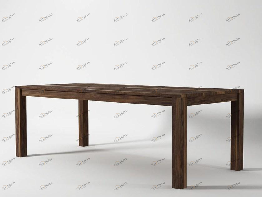 KARPENTER Прямоугольный деревянный обеденный стол Solid sun-id-1368451