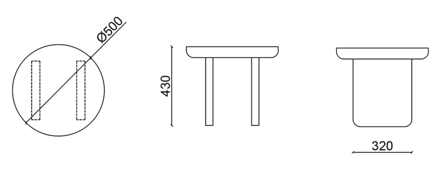Круглый журнальный столик из черного мрамора Marquina Falsasquadra Водяные лилии ARCH-00046568 - Вид №2