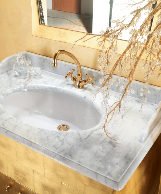 8974 Tifernoit Композиция для ванной в ярком сусальном золоте Bagno  - Вид №2