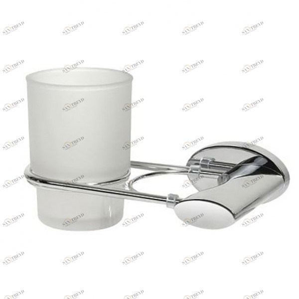 Стакан стекло двойной к стене Bisk (Польша) Diamond 03846 sun-id-562240