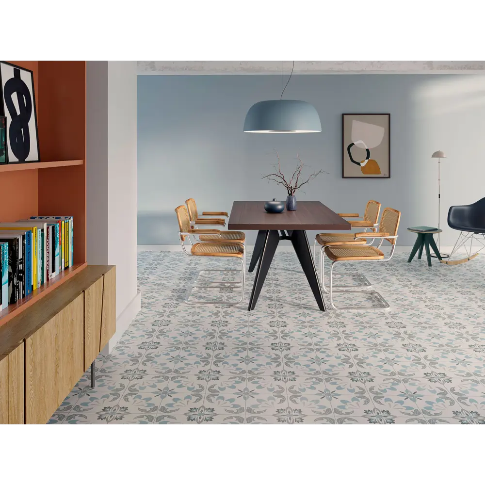 Глазурованный керамогранит Sixties 45x45 см 1 м² матовый цвет серо-голубой 83763010 STLM-2090254 Santreyd Timeless - Вид №2