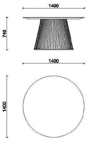 COLLI CASA Круглый стол в современном стиле Venezia sun-id-1484126 - Вид №4