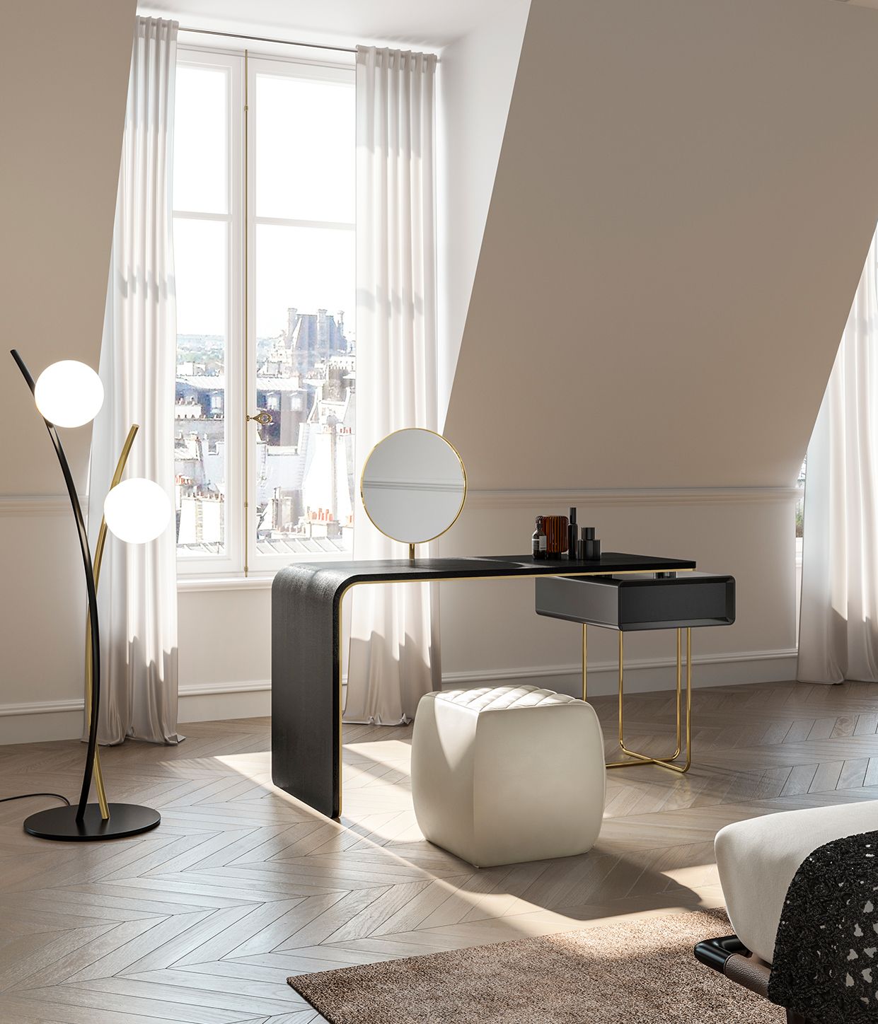 Туалетный столик из шпона EFORMA Auri ARCH-00032466 - Вид №3