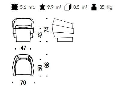 Кресло с подлокотниками MOROSO Rift ARCH-00103108 - Вид №9