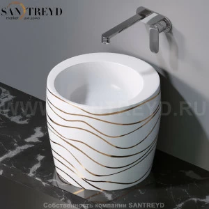 L101410G Накладная раковина на столешницу  круглая A. e T. Italia TOTEM