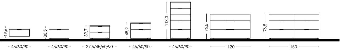 Zalf Прикроватная тумба с ящиками Speed sun-id-1408936 - Вид №3