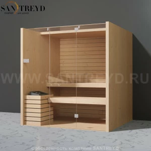 Effegibi SKY 80 SA55200013 Сауна. Мощность: 8 кВт макс. Размеры: длина 200 см, ширина 180 см. Отделка: канадский хемлок.