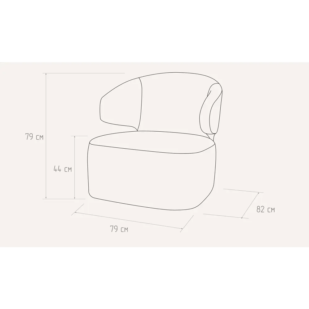 Кресло полиэстер Ицар 79x82x72 см цвет желтый Camaro 13 SEASONS STLM-2063902 - Вид №4