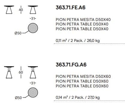 Круглый мраморный журнальный столик SANCAL ARCH-00028217 - Вид №2