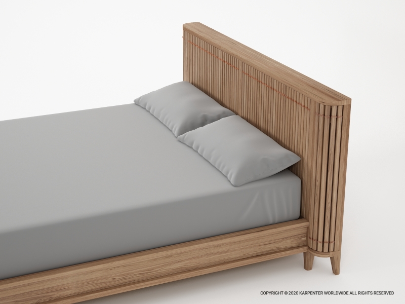 590_1244 Двуспальная кровать без ящика Karpenter Koppar - Вид №3