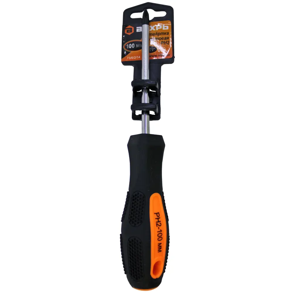 Отвертка крестовая ВИХРЬ PH2x100 мм - надежный инструмент для монтажа 87482591 STLM-1378442
