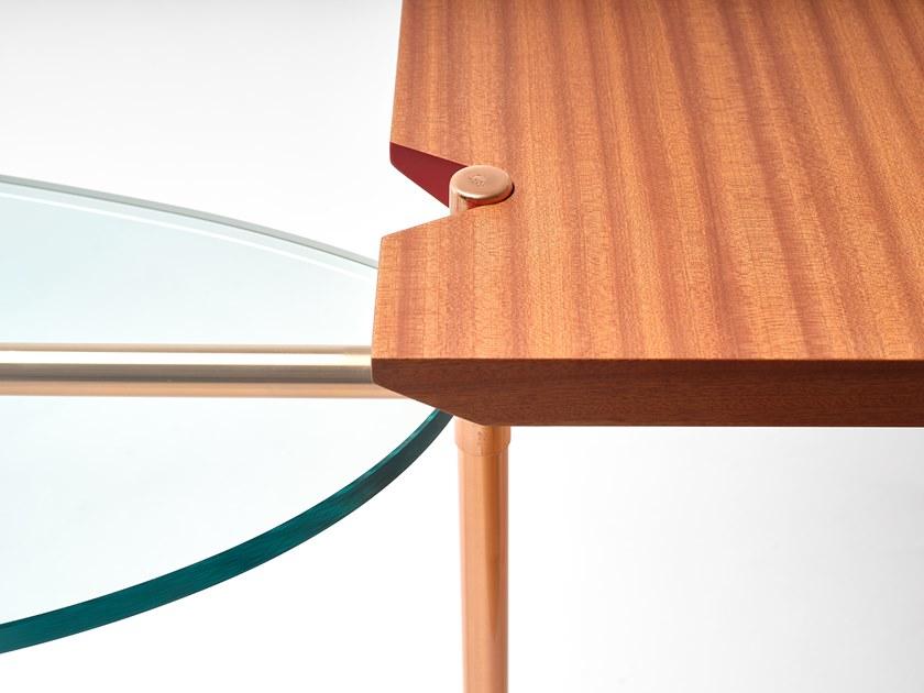 EPÒNIMO Угловой стол из меди, дуба и стекла Big sur Bs002  - Вид №4