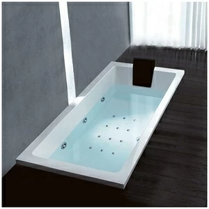 Ванна Gruppo treesse Quadra 170 ATC-V072Q-DX белая с гидромассажем аэромассажем и дезинфекцией и дистанционным управлением прямоугольная встроенная правая