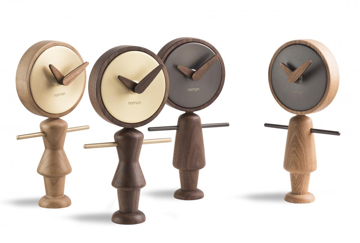 095264 Настольные часы Nena графит-орех Nomon Nene&Nena  - Вид №2