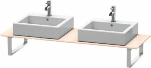 XL046C01010 Консоль для накладных раковин и встраиваемых умывальников, для угла слева X-Large #XL046C 550 мм Абрикосово-жемчужный глянцевый лак