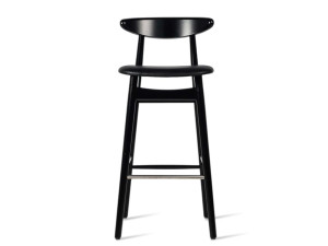 Высокий стул из бука с мягким сиденьем