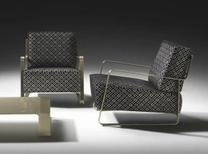 F.lli Orsenigo Кресло из ткани с подлокотниками Fujiyama