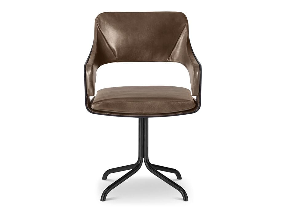 Кожаный стул с подлокотниками i 4 Mariani силуэт ARCH-00090835