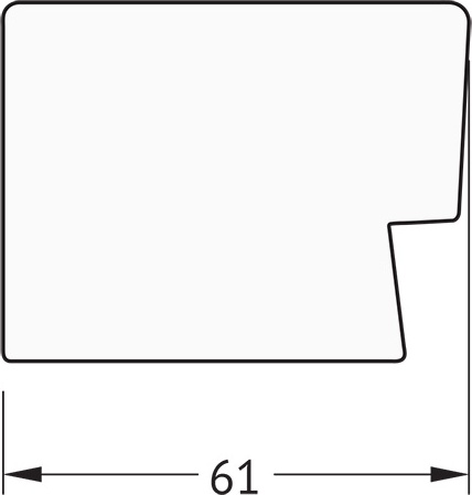 BY 6001 Зеркало напольное в багетной раме - алюминий 61 mm EVOFORM Definite floor - Вид №4