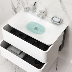 M30FHX0802WG База под раковину подвесная 80 см ящики белый глянцевая шт AM.PM Sensation