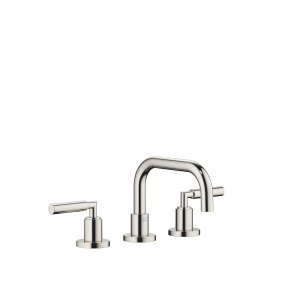 ТАРА Смеситель для раковины на три отверстия со сливным клапаном - Платиновый 20705882-08