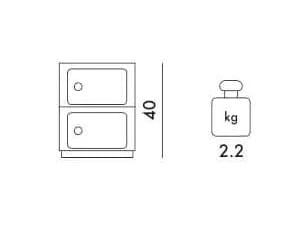 Подвижный контейнер из переработанного инженерного пластика Kartell секционные ARCH-00132511 - Вид №7
