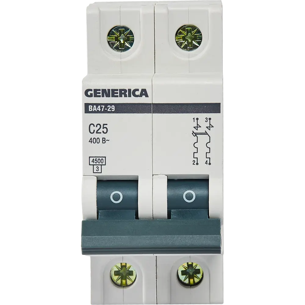 Автоматический выключатель Generica ВА47-29 2Р для защиты электросети 84798305 STLM-0055297 - Вид №1