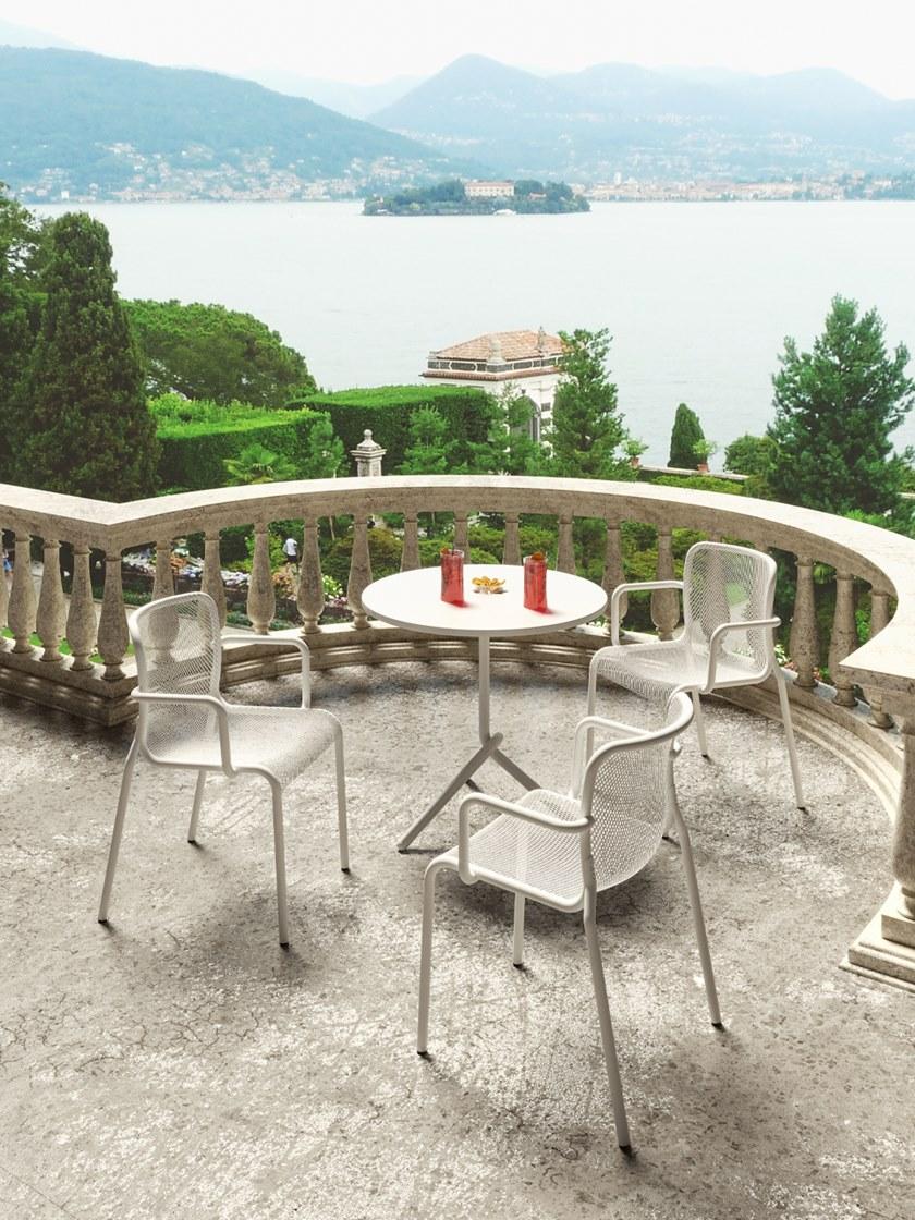 COLOS Стул из крашеного металла с подлокотниками Momo net sun-id-1460734 - Вид №1