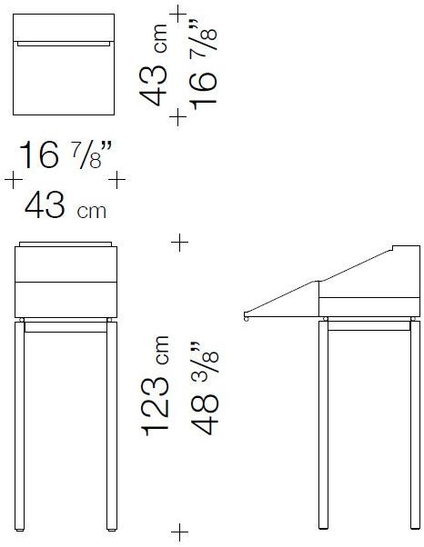 Garbarino Дубовый стол с ящиками Elementare sun-id-1418437 - Вид №3