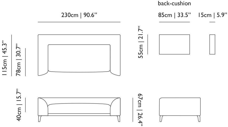 moooi Диван 4-х местный со съемным чехлом sun-id-1345374 - Вид №10