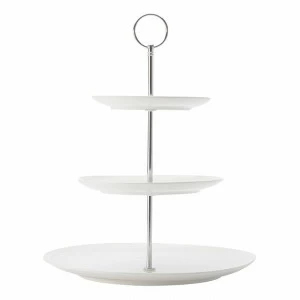 Ваза фарфоровая трехъярусная белая "Даймонд" MAXWELL & WILLIAMS ДАЙМОНД 00-3947075 Белый