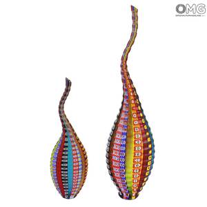 771 ORIGINALMURANOGLASS Ваза Радуга - Studio Da Mula - муранское стекло OMG 8 см