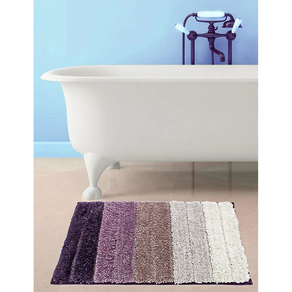 Коврик для ванной комнаты «Градиент» 40х60 см цвет фиолетовый BATH PLUS STLM-2061117 - Вид №3