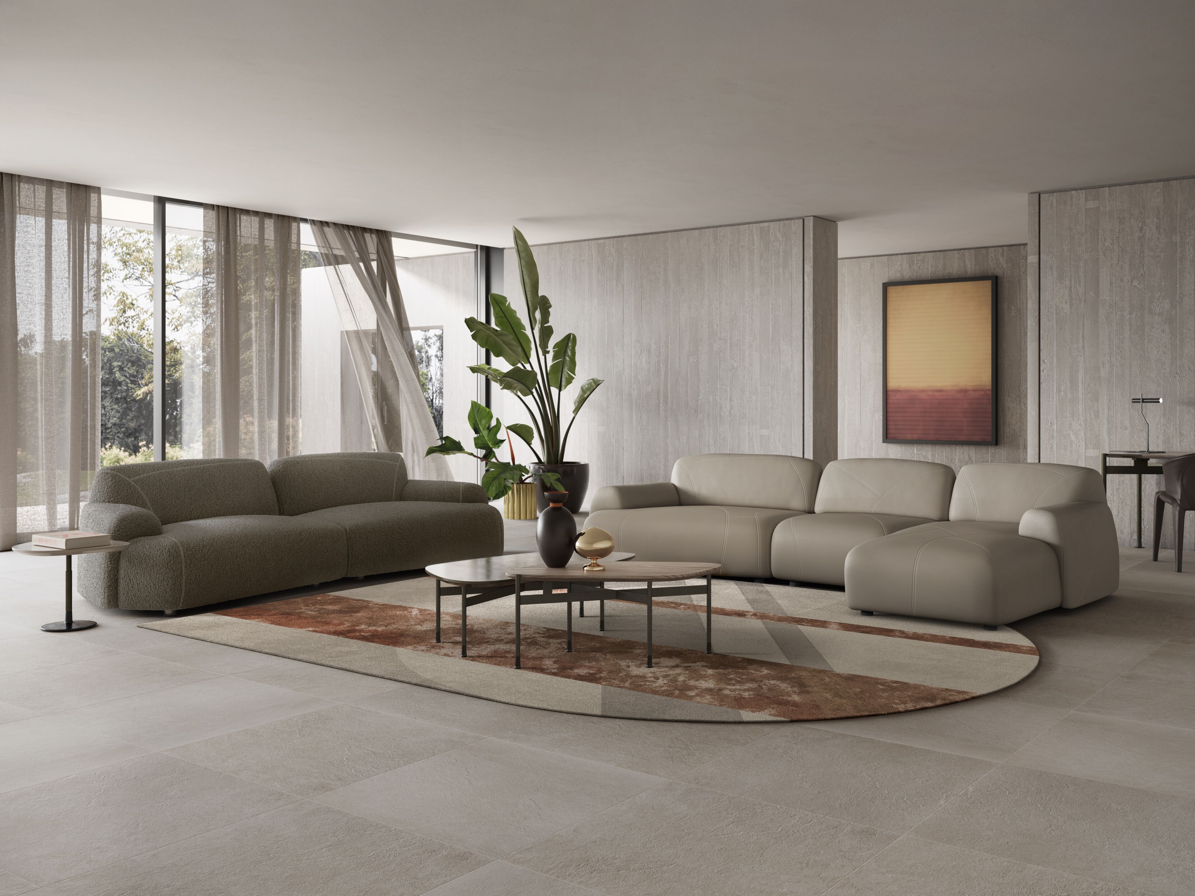 3-местный кожаный диван Natuzzi Italia Buddie ARCH-00011979 - Вид №1