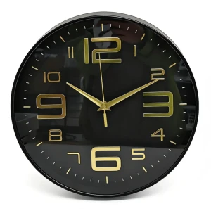 Часы настенные Rocksolid круглые пластик цвет черный бесшумные ø30.5 см