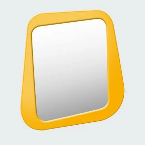 Зеркало настенное малое крашеное желтое Woodi WOODI ДИЗАЙНЕРСКИЕ 00-3966365 Желтый