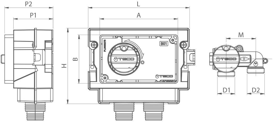 TECO Встроенный газовый запорный кран "u" K2 sun-id-1457926 - Вид №5