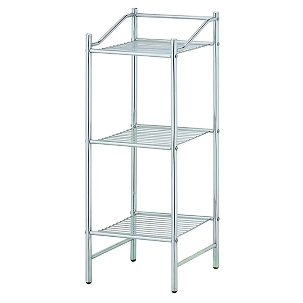 Стеллаж трехъярусный Swensa, 32.5х81 см, цвет хром Без серии STLM-2051570