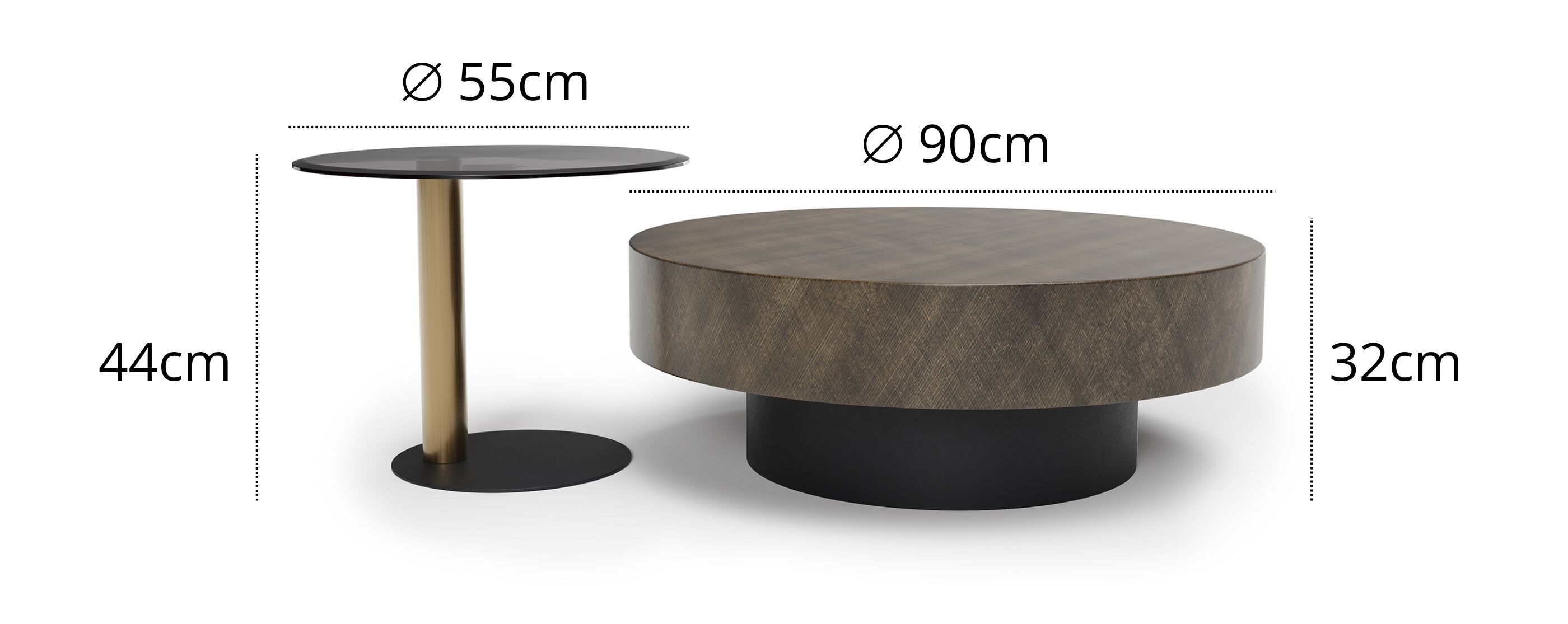 Круглый журнальный столик из спеченного камня и стекла GIULIA GRILLO ROMA ARCH-00056920 - Вид №5